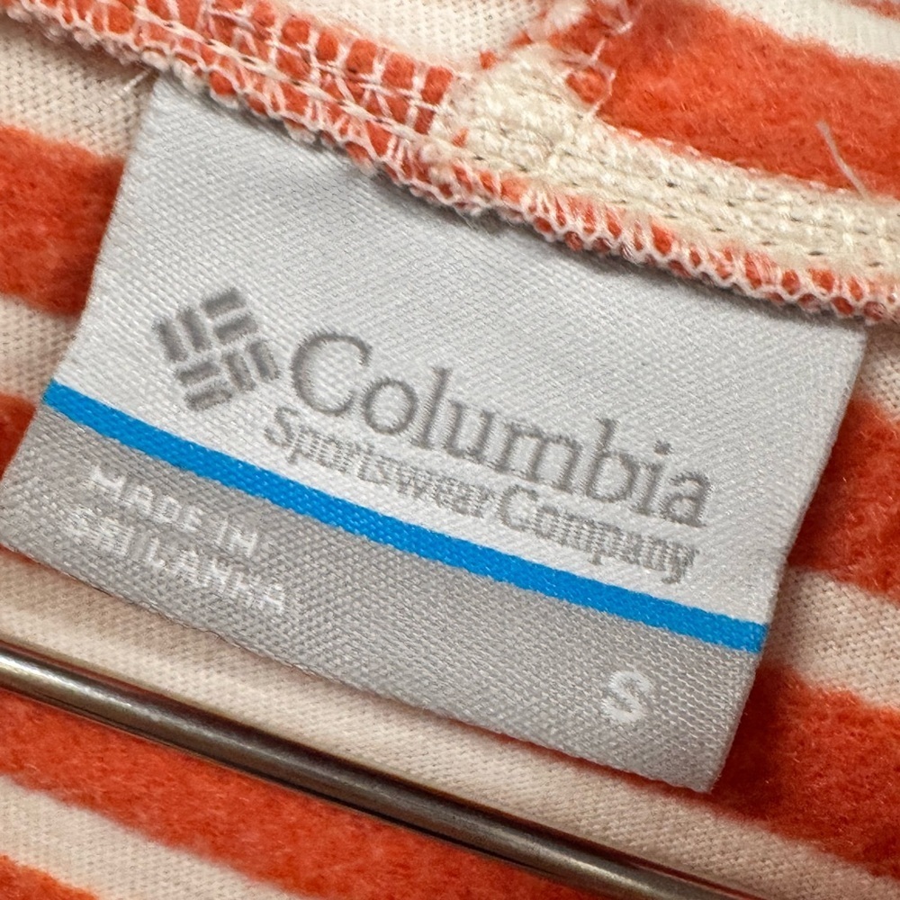 Columbia Orange Striped Women's Hoodie - Picture 3 of 4